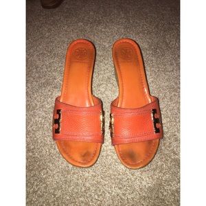 orange sandals
